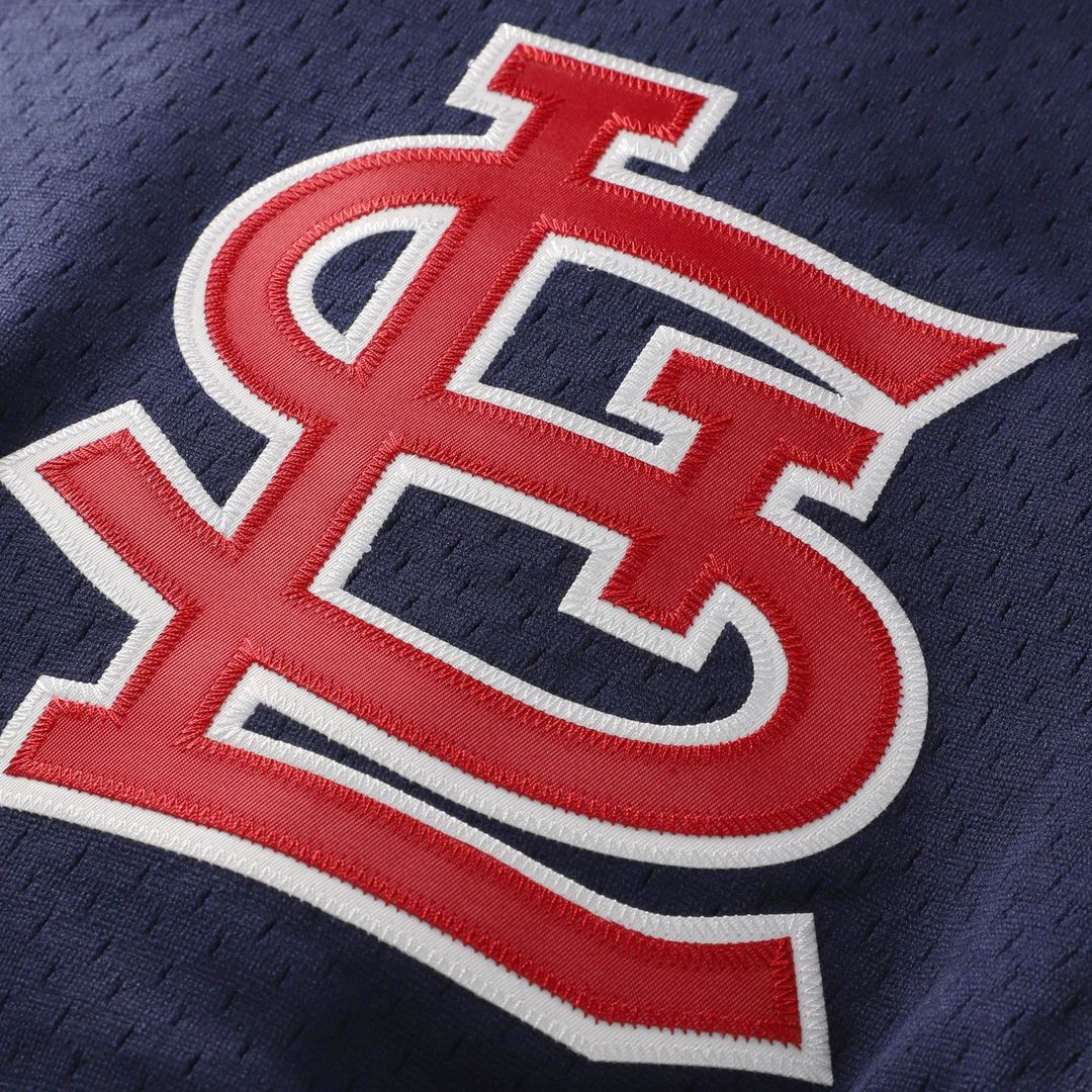 St. Louis Cardinals Ozzie Smith Mitchell & Ness Authentic Batting Practice Jersey - Navy MLB Team Jersey Baseball Fan Apparel