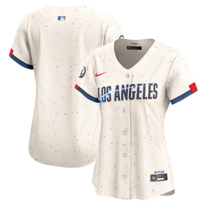 Los Angeles Dodgers Nike Women's City Connect Limited Jersey - Cream MLB Team Jersey Baseball Fan Apparel