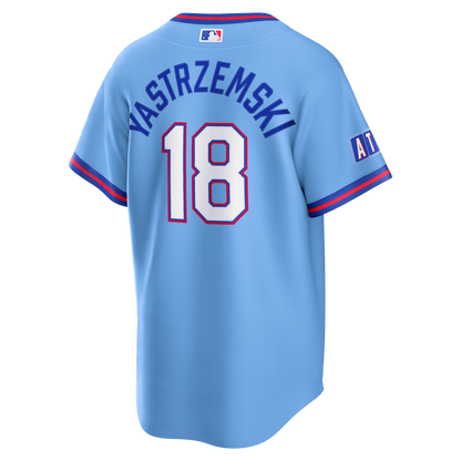 Atlanta Braves Mike Yastrzemski Nike 2026 City Connect Stadium Jersey - Powder Blue MLB Team Jersey Baseball Fan Apparel
