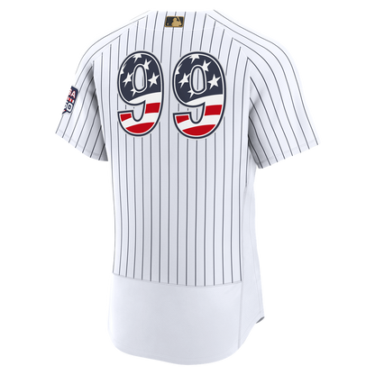 New York Yankees Aaron Judge Nike USA 250 Fourth of July Home Authentic Jersey - White MLB Team Jersey Baseball Fan Apparel