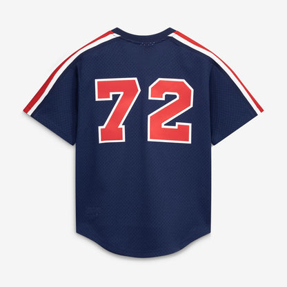 Chicago White Sox Carlton Fisk Mitchell & Ness Authentic Batting Practice Jersey - Navy MLB Team Jersey Baseball Fan Apparel