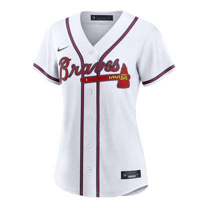 Atlanta Braves Spencer Schwellenbach Nike Women's Home Replica Jersey - White MLB Team Jersey Baseball Fan Apparel