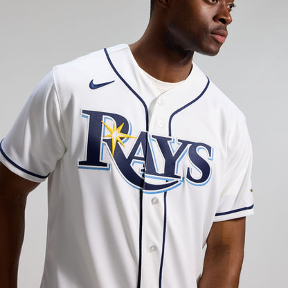 Tampa Bay Rays Nike Home Authentic Jersey - White MLB Team Jersey Baseball Fan Apparel