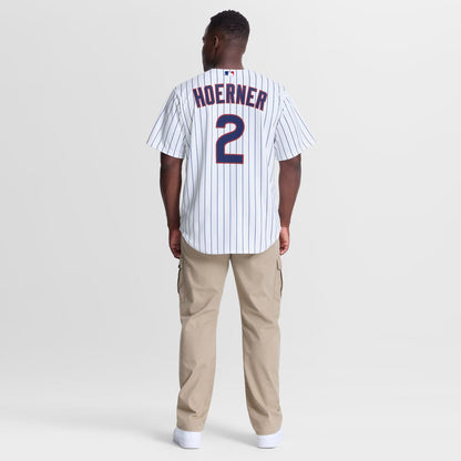 Chicago Cubs Nico Hoerner Nike Home Replica Jersey - White MLB Team Jersey Baseball Fan Apparel