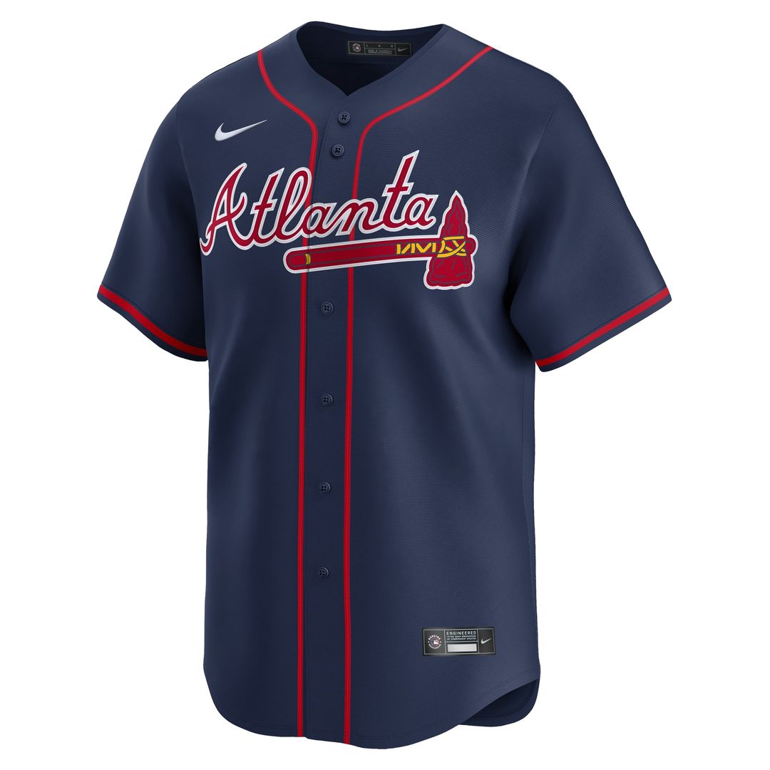 Atlanta Braves Ronald Acuña Jr. Nike Alternate Limited Jersey - Navy MLB Team Jersey Baseball Fan Apparel