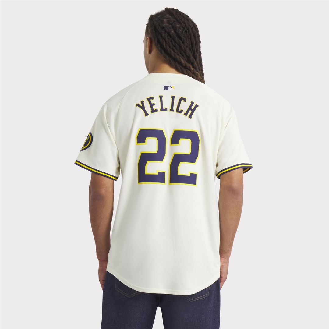 Milwaukee Brewers Christian Yelich Nike Home Limited Player Jersey - Cream MLB Team Jersey Baseball Fan Apparel