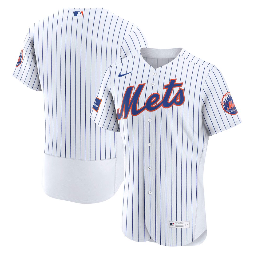 New York Mets Nike Alternate Authentic Sponsor Patch Jersey - Black MLB Team Jersey Baseball Fan Apparel