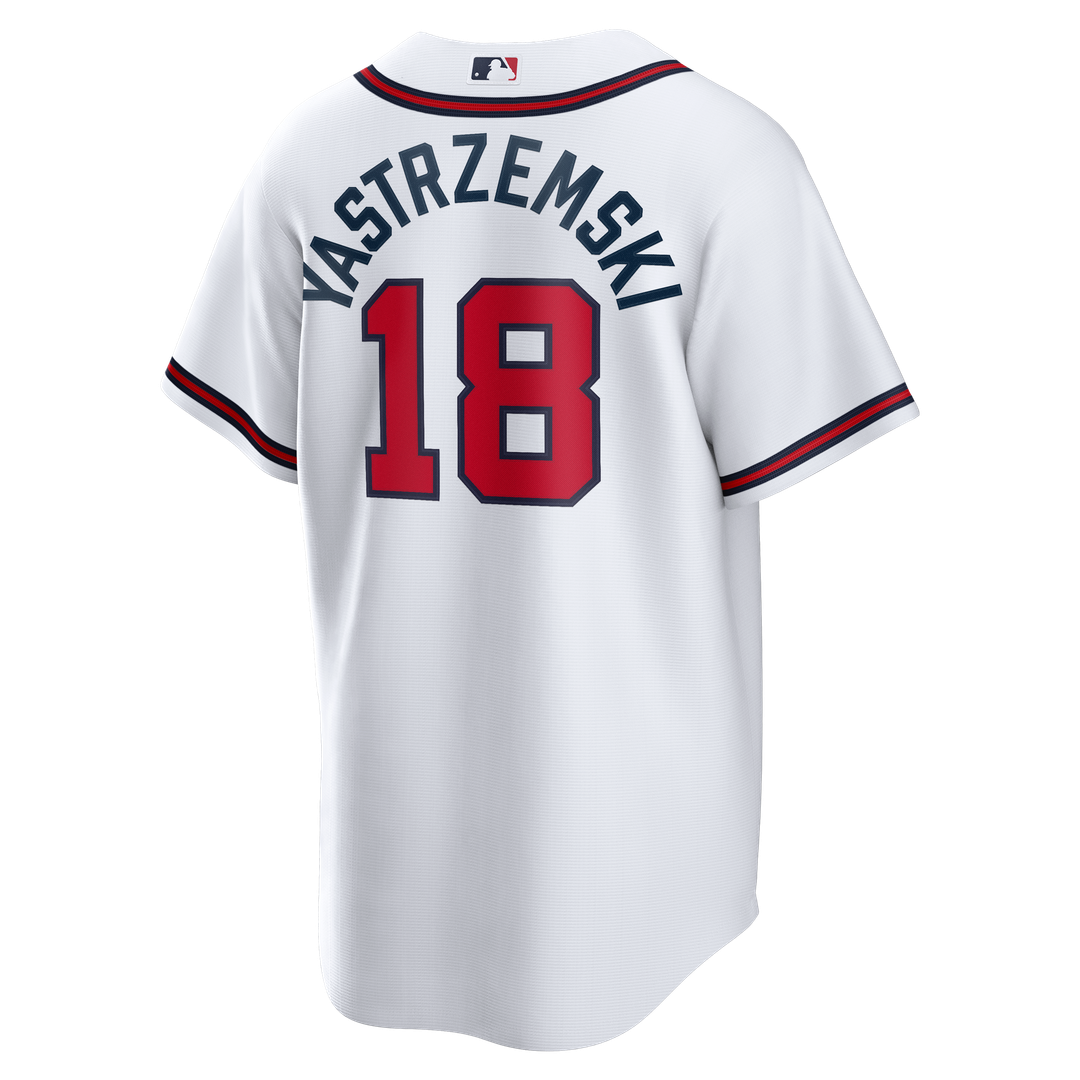 Atlanta Braves Mike Yastrzemski Nike Replica Jersey - White MLB Team Jersey Baseball Fan Apparel