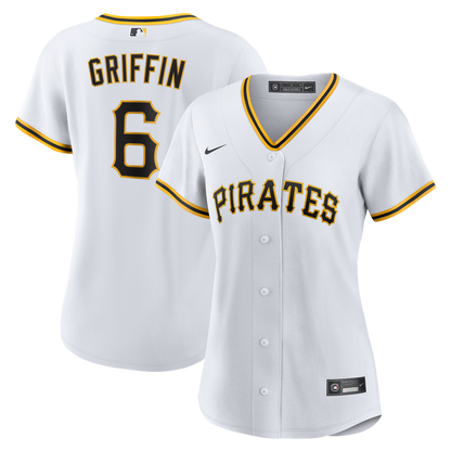 Pittsburgh Pirates Konnor Griffin Nike Women's Home Replica Jersey - White MLB Team Jersey Baseball Fan Apparel