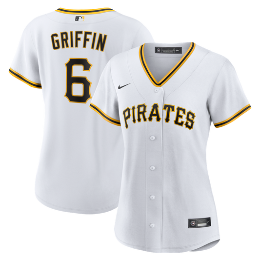 Pittsburgh Pirates Konnor Griffin Nike Women's Home Replica Jersey - White MLB Team Jersey Baseball Fan Apparel