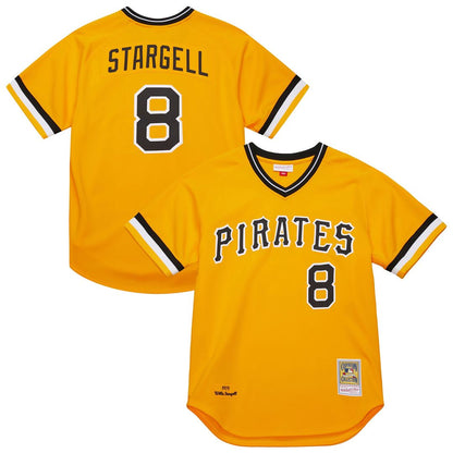Pittsburgh Pirates Willie Stargell Mitchell & Ness 1979 Throwback Authentic Jersey - Gold MLB Team Jersey Baseball Fan Apparel