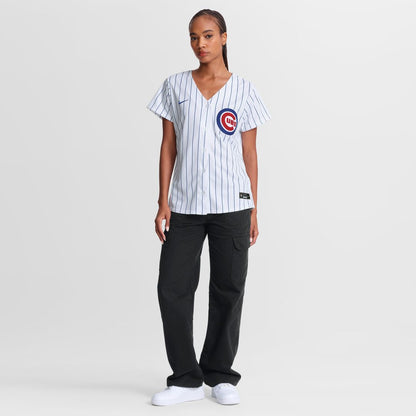 Chicago Cubs Nike Women's Home Replica Jersey - White MLB Team Jersey Baseball Fan Apparel