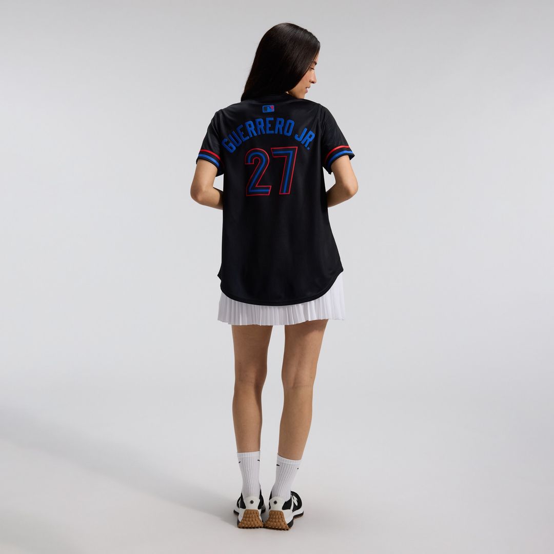 Toronto Blue Jays Vladimir Guerrero Jr. Nike Women's 2024 City Connect Limited Player Jersey - Navy MLB Team Jersey Baseball Fan Apparel