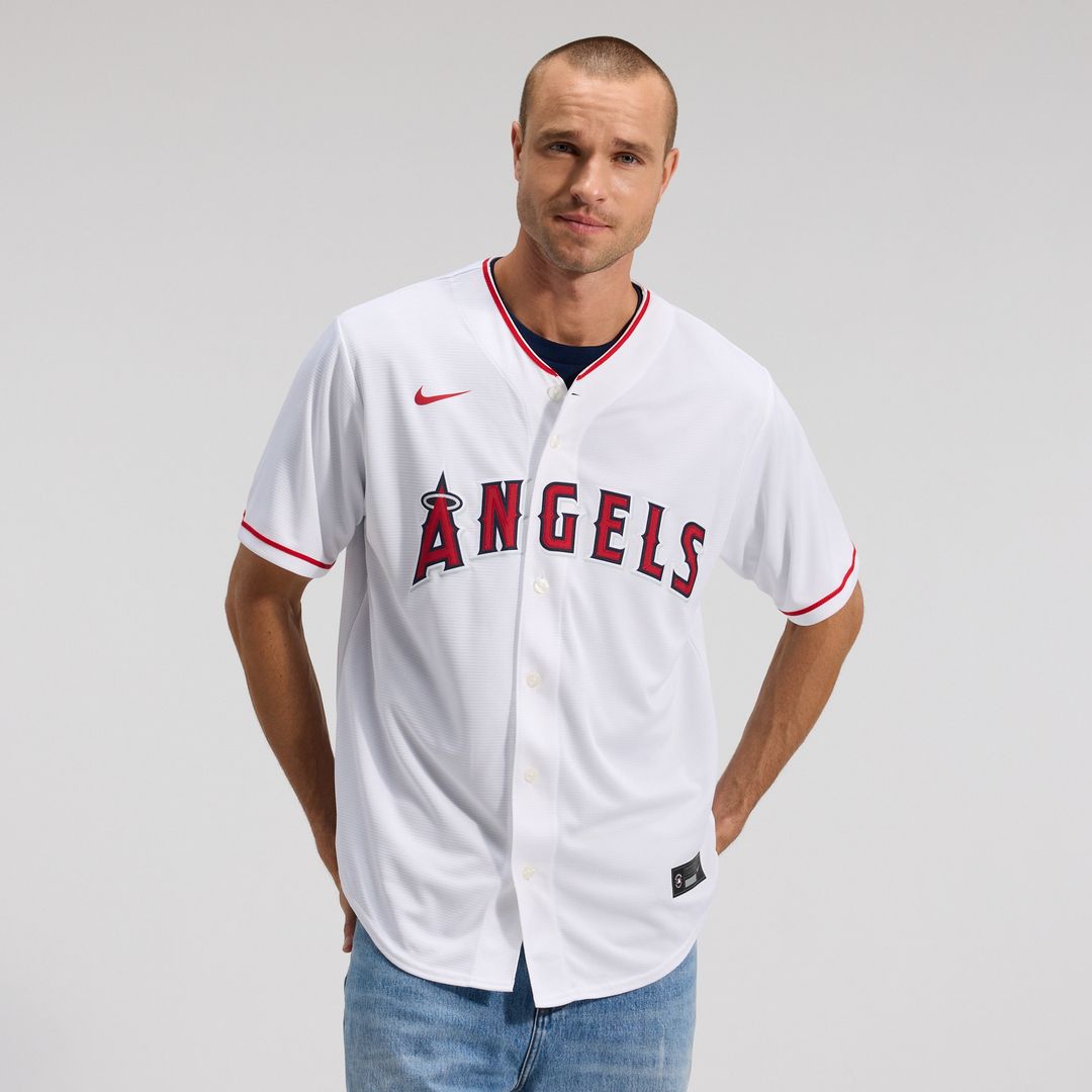 Los Angeles Angels Nike Home Replica Team Jersey - White MLB Team Jersey Baseball Fan Apparel