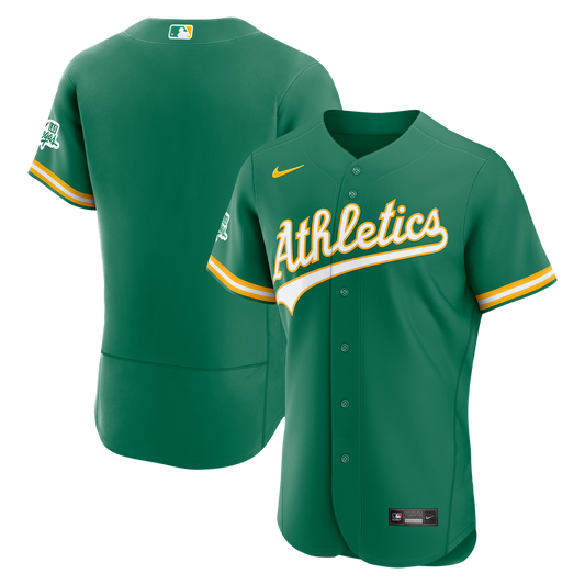 Athletics Nike Alternate Authentic Jersey - Green MLB Team Jersey Baseball Fan Apparel
