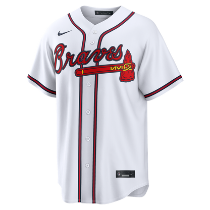 Atlanta Braves Grant Holmes Nike Home Replica Jersey - White MLB Team Jersey Baseball Fan Apparel