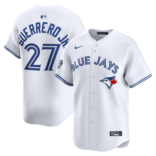 Toronto Blue Jays Vladimir Guerrero Jr. Nike Home Limited Jersey - White MLB Team Jersey Baseball Fan Apparel