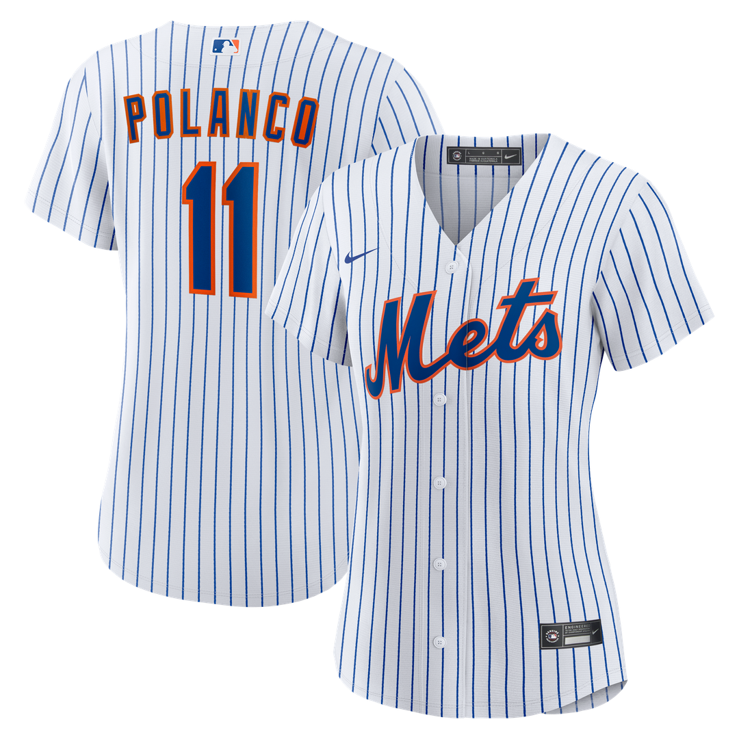 New York Mets Jorge Polanco Nike Women's Home Replica Jersey - White MLB Team Jersey Baseball Fan Apparel