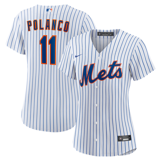 New York Mets Jorge Polanco Nike Women's Home Replica Jersey - White MLB Team Jersey Baseball Fan Apparel