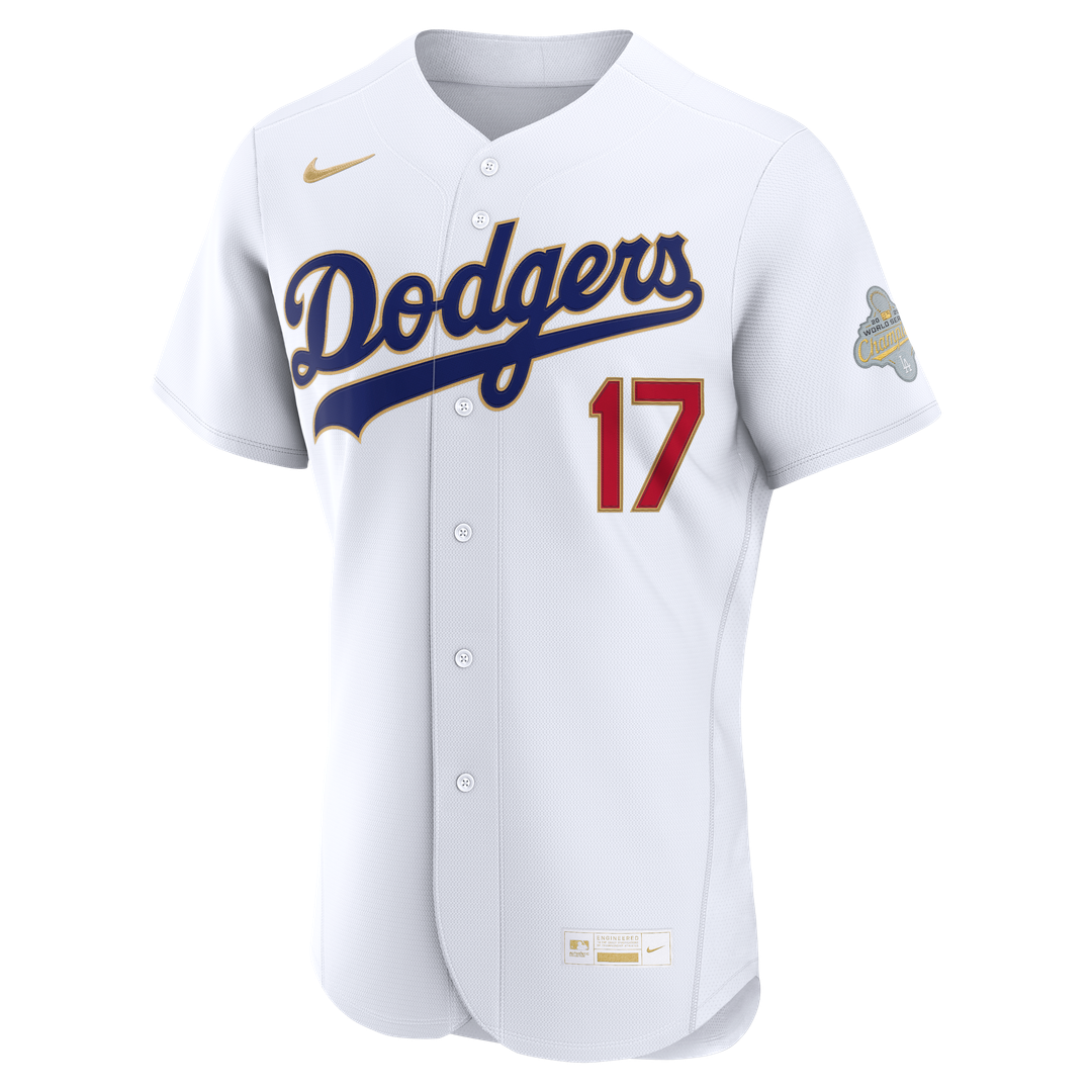 Los Angeles Dodgers Shohei Ohtani Nike 2026 Gold Collection Authentic Jersey - White MLB Team Jersey Baseball Fan Apparel