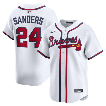 Atlanta Braves Deion Sanders Nike Limited Player Jersey - White MLB Team Jersey Baseball Fan Apparel
