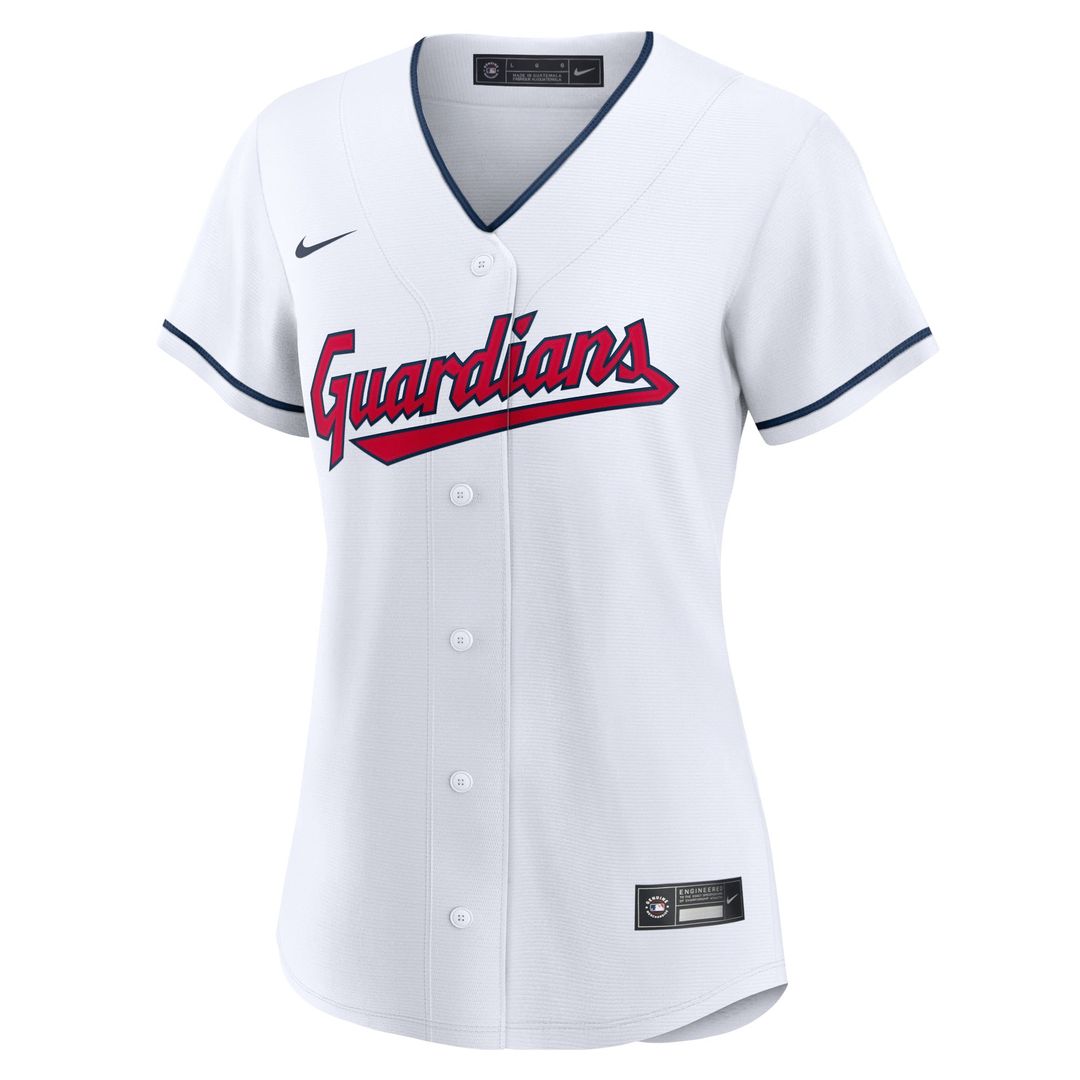 Cleveland Guardians Women's Nike Home Replica Team Jersey - White MLB Team Jersey Baseball Fan Apparel