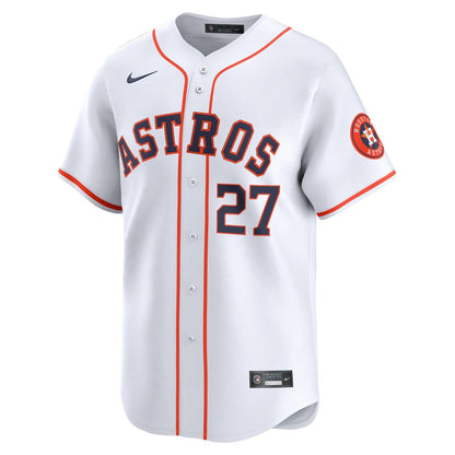 Houston Astros Jose Altuve Nike Home Limited Player Jersey - White MLB Team Jersey Baseball Fan Apparel