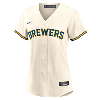 Milwaukee Brewers Sal Frelick Nike Women's Home Replica Jersey - Cream MLB Team Jersey Baseball Fan Apparel
