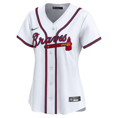 Atlanta Braves Nike Women's Home Limited Jersey - White MLB Team Jersey Baseball Fan Apparel