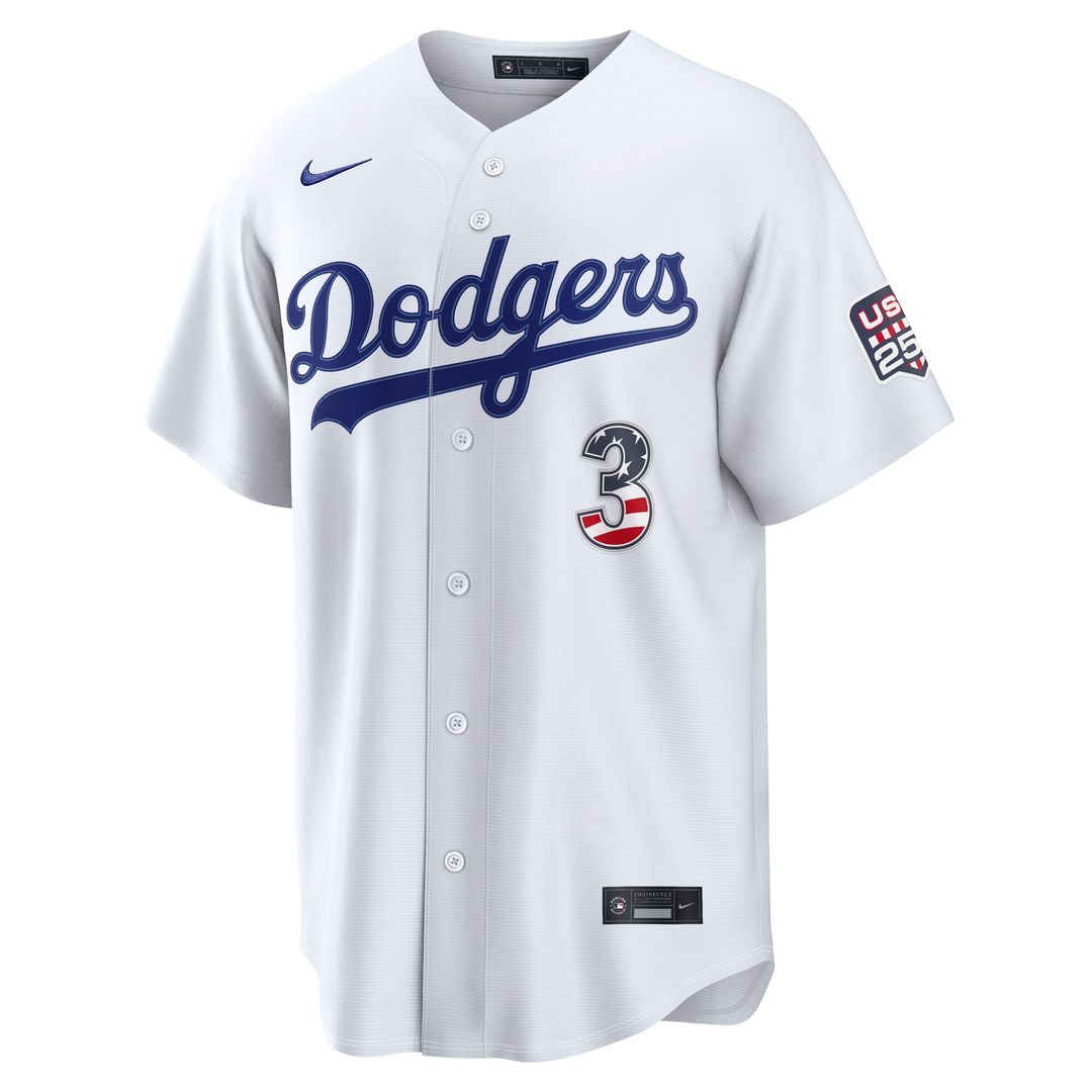 Los Angeles Dodgers Edwin Díaz Nike USA 250 Fourth of July Home Stadium Jersey - White MLB Team Jersey Baseball Fan Apparel