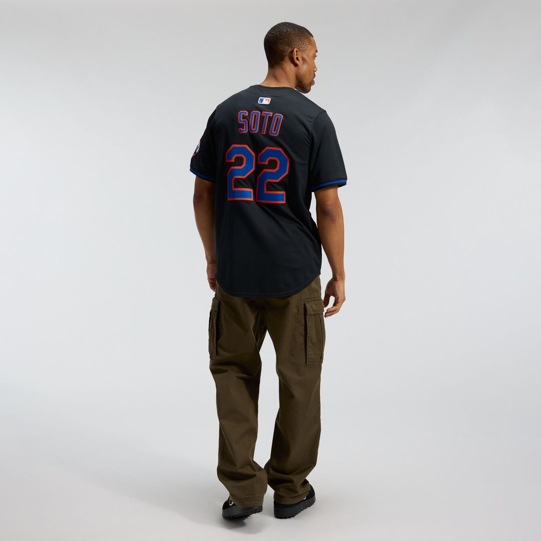 New York Mets Juan Soto Nike Alternate Limited Jersey - Black MLB Team Jersey Baseball Fan Apparel