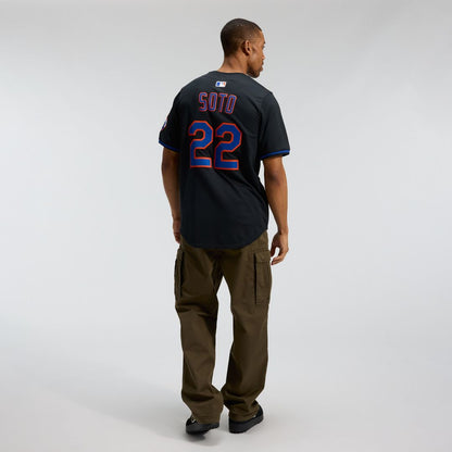New York Mets Juan Soto Nike Alternate Limited Jersey - Black MLB Team Jersey Baseball Fan Apparel