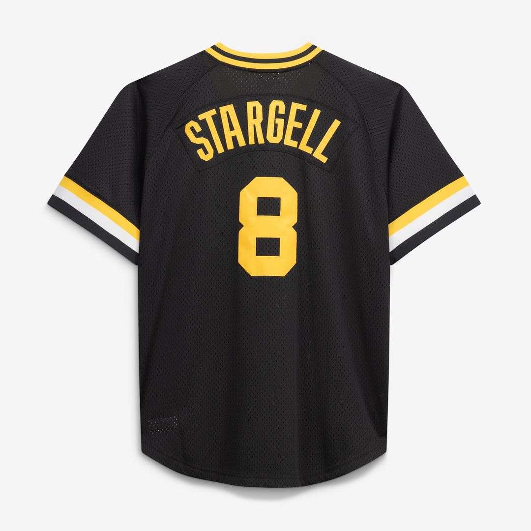 Pittsburgh Pirates Willie Stargell Mitchell & Ness Cooperstown Big & Tall Mesh Batting Practice Jersey - Black MLB Team Jersey Baseball Fan Apparel