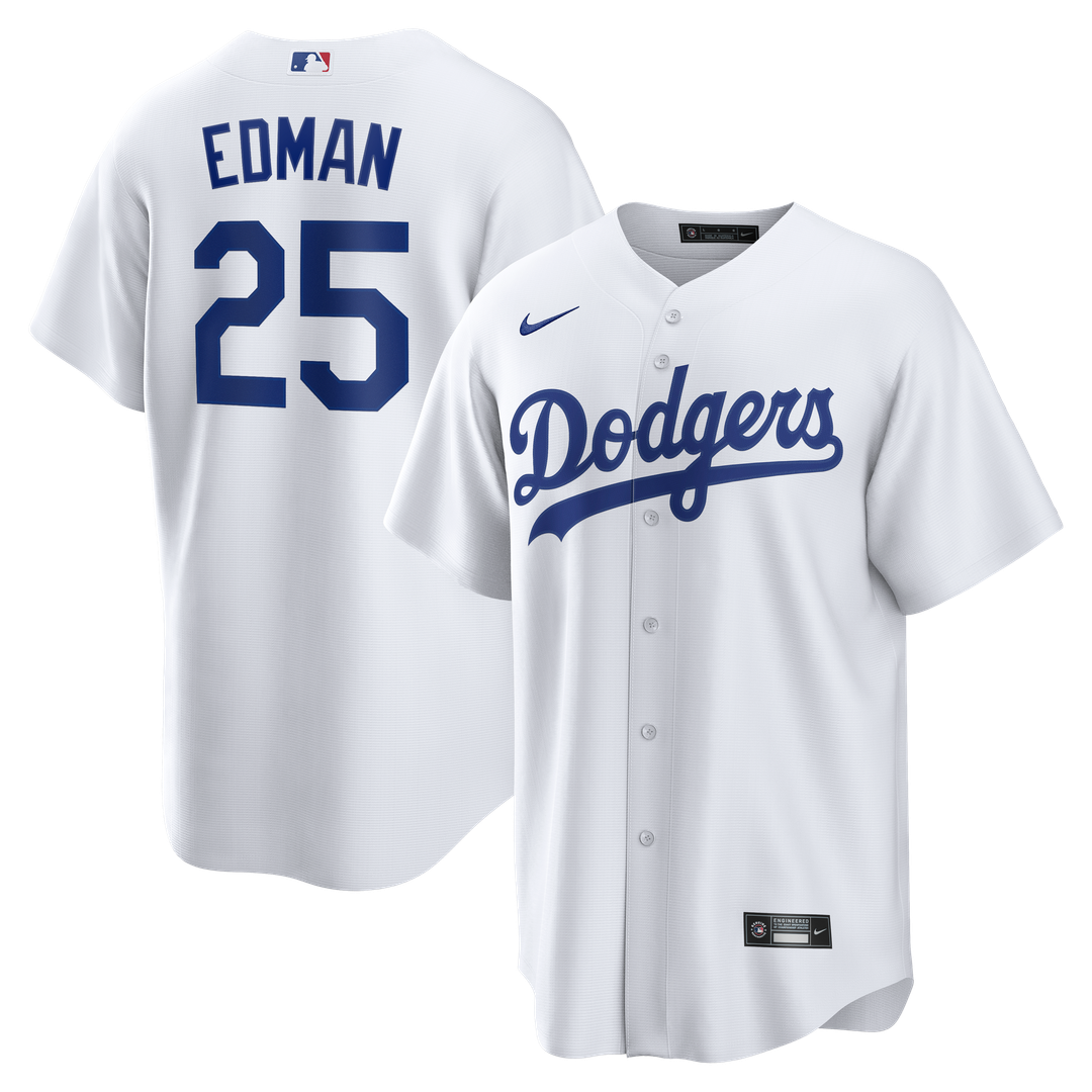 Los Angeles Dodgers Tommy Edman Nike Home Replica Jersey - White MLB Team Jersey Baseball Fan Apparel