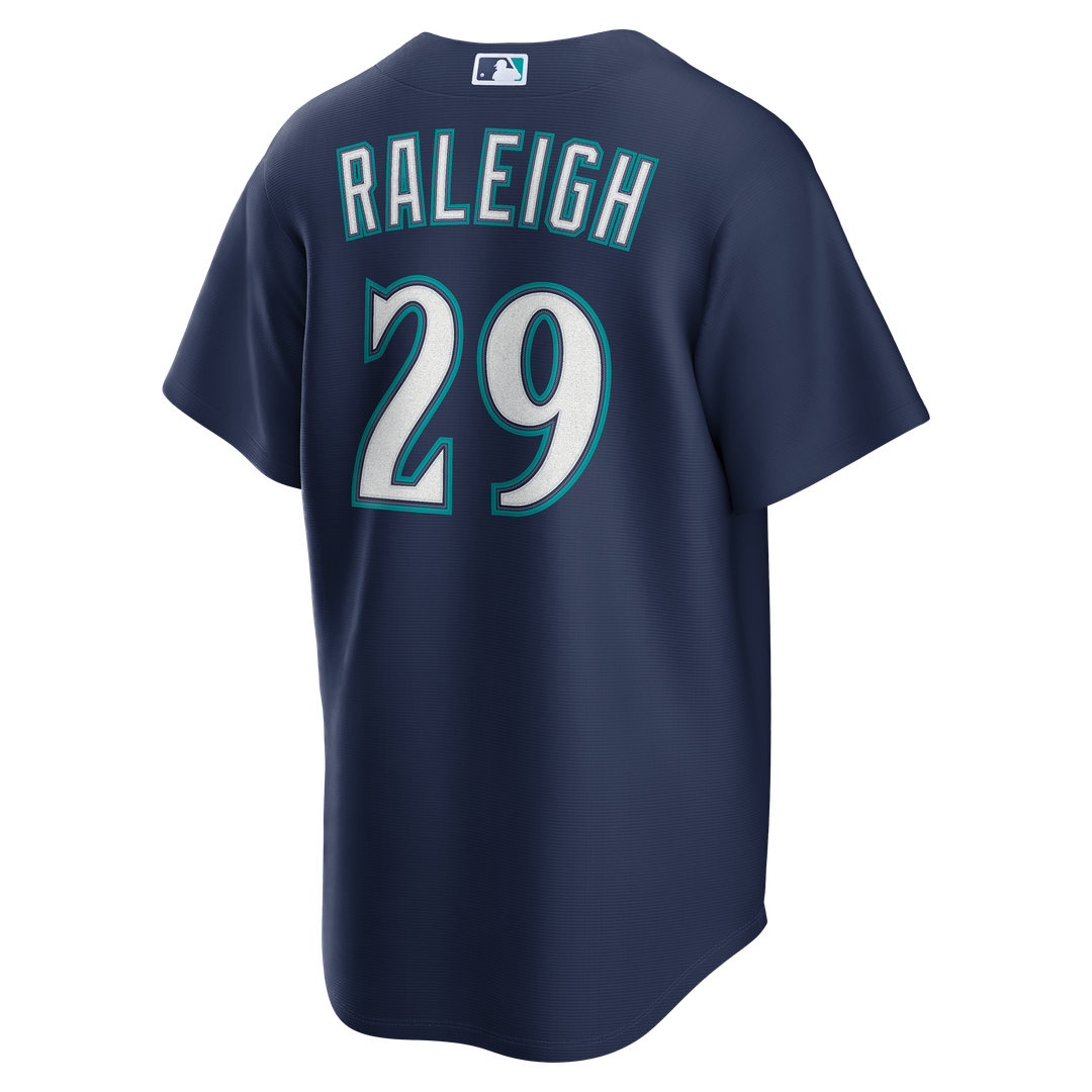 Seattle Mariners Cal Raleigh Nike Road Replica Jersey - Navy MLB Team Jersey Baseball Fan Apparel