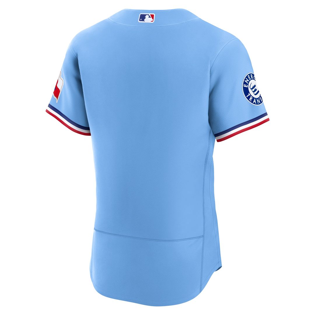 Texas Rangers Nike Home Sponsor Patch Authentic Jersey - White MLB Team Jersey Baseball Fan Apparel