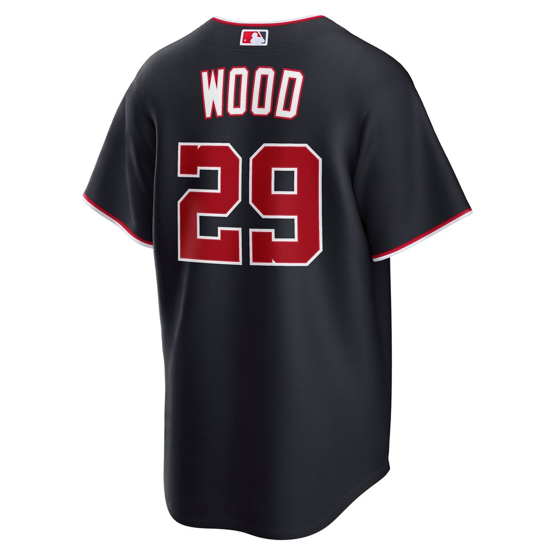 Washington Nationals James Wood Nike Road Replica Jersey - Gray MLB Team Jersey Baseball Fan Apparel