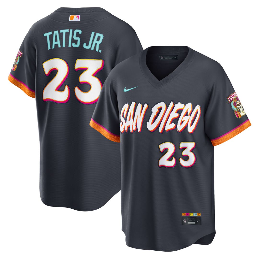 San Diego Padres Fernando Tatis Jr. Nike 2026 City Connect Stadium Jersey - Obsidian MLB Team Jersey Baseball Fan Apparel