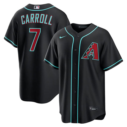 Arizona Diamondbacks Corbin Carroll Nike Alternate Replica Jersey - Black MLB Team Jersey Baseball Fan Apparel