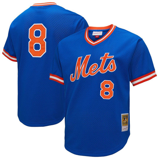 New York Mets Gary Carter Mitchell & Ness Big & Tall Cooperstown Mesh Batting Practice Jersey - Royal MLB Team Jersey Baseball Fan Apparel