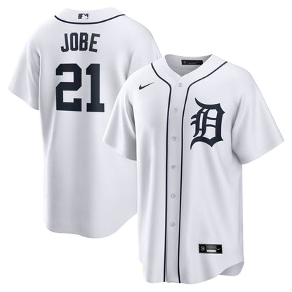 Detroit Tigers Jackson Jobe Nike Home Replica Jersey - White MLB Team Jersey Baseball Fan Apparel