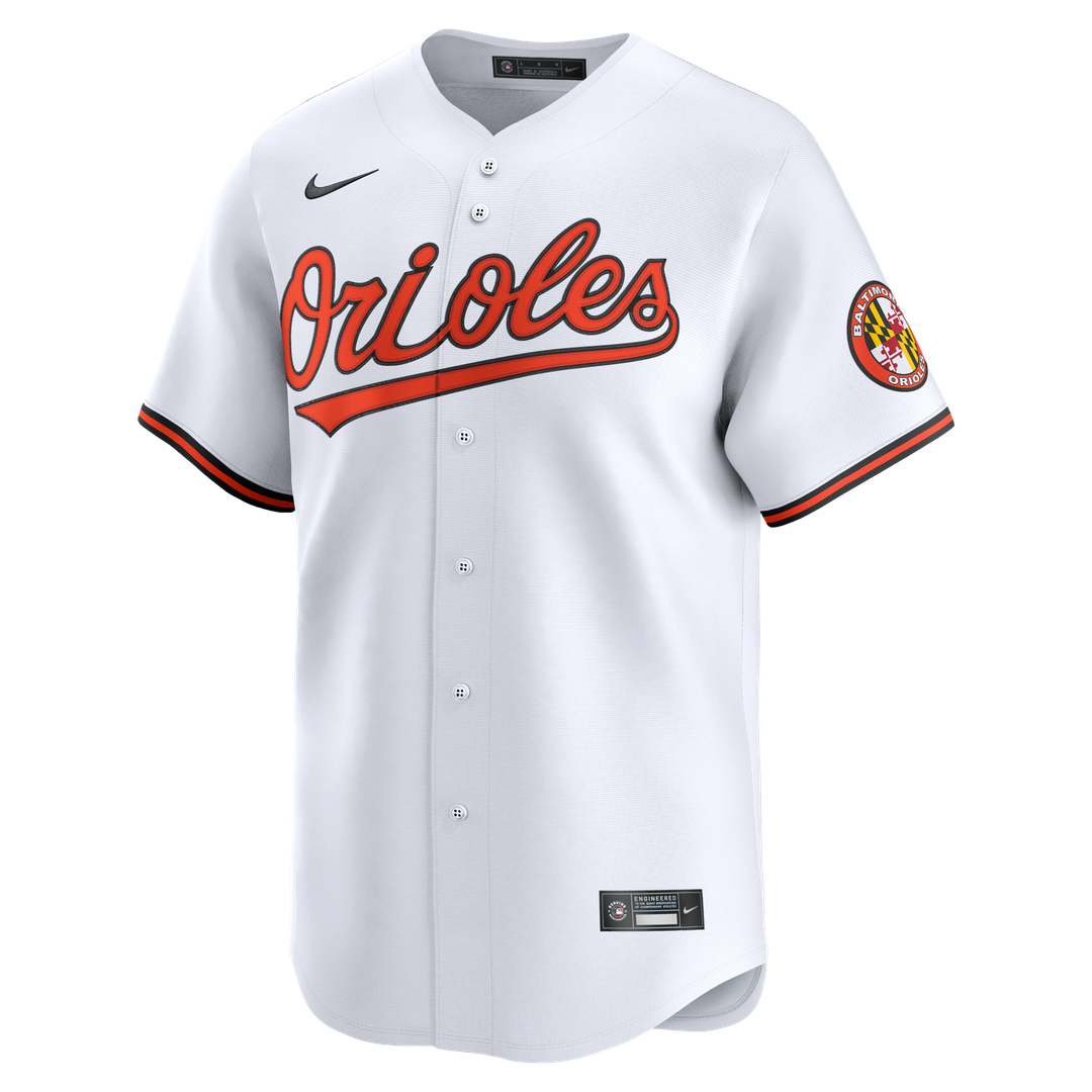 Baltimore Orioles Nike Home Limited Jersey - White MLB Team Jersey Baseball Fan Apparel