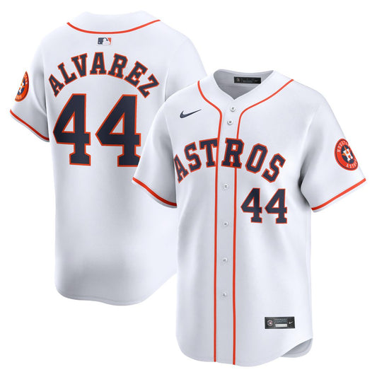 Houston Astros Yordan Alvarez Nike Home Limited Player Jersey - White MLB Team Jersey Baseball Fan Apparel