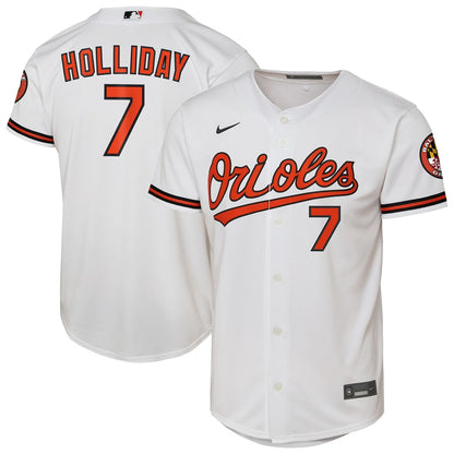 Baltimore Orioles Jackson Holliday Nike Youth Home Stadium Player Jersey - White MLB Team Jersey Baseball Fan Apparel