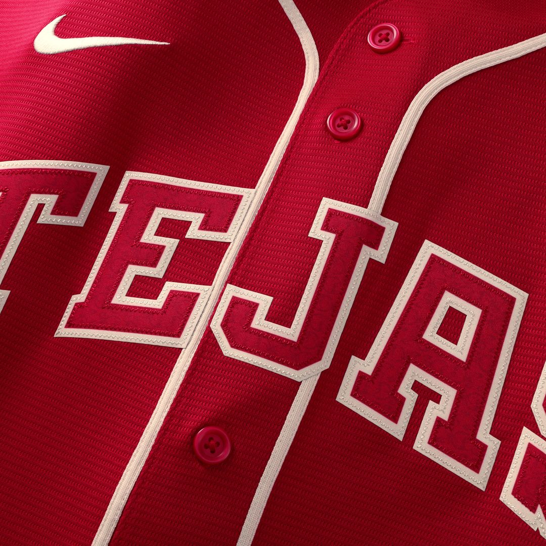 Texas Rangers Joc Pederson Nike 2026 City Connect Stadium Jersey - Red MLB Team Jersey Baseball Fan Apparel