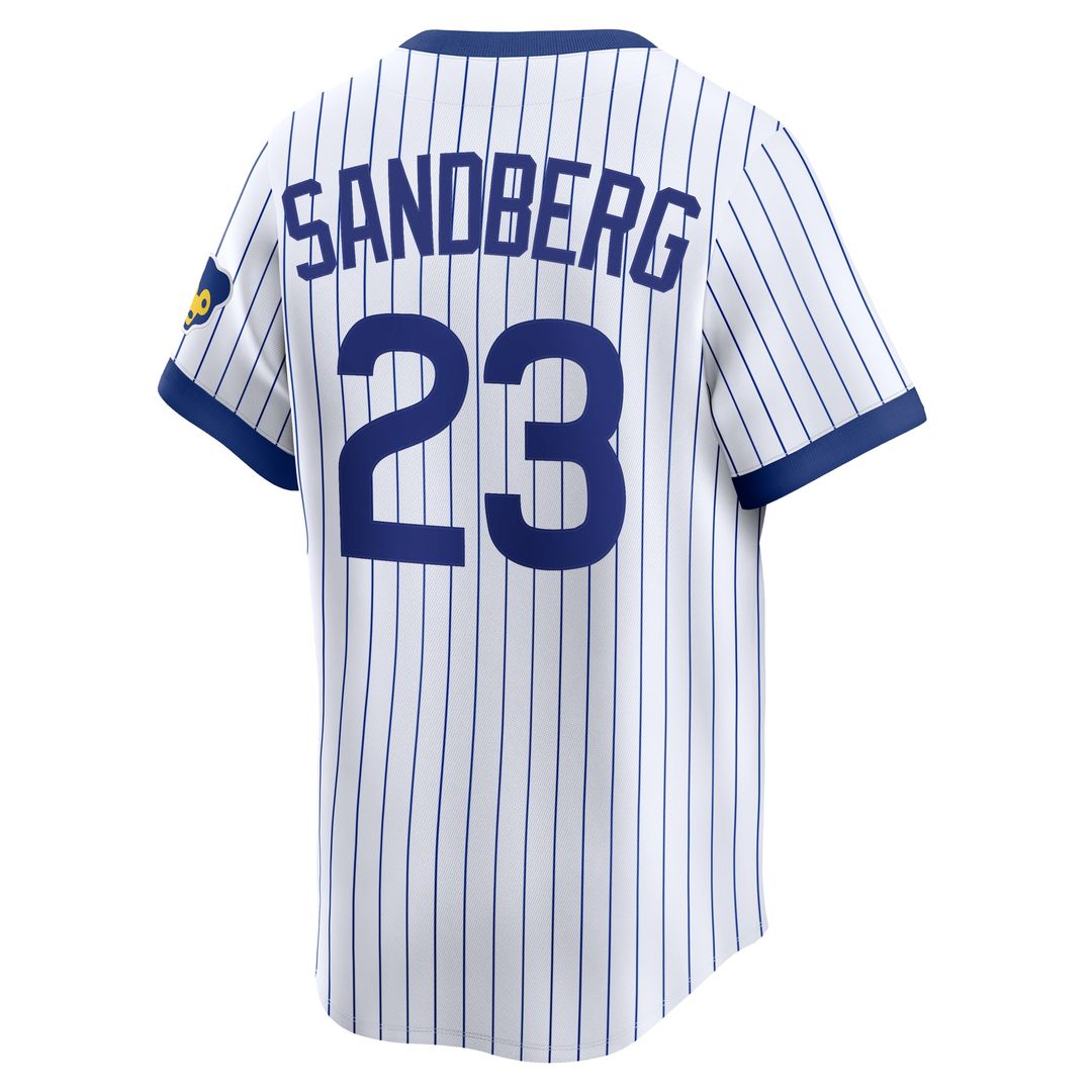 Chicago Cubs Ryne Sandberg Nike Throwback Cooperstown Limited Jersey - White MLB Team Jersey Baseball Fan Apparel