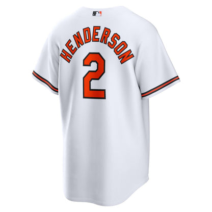 Baltimore Orioles Gunnar Henderson Nike Home Replica Jersey - White MLB Team Jersey Baseball Fan Apparel