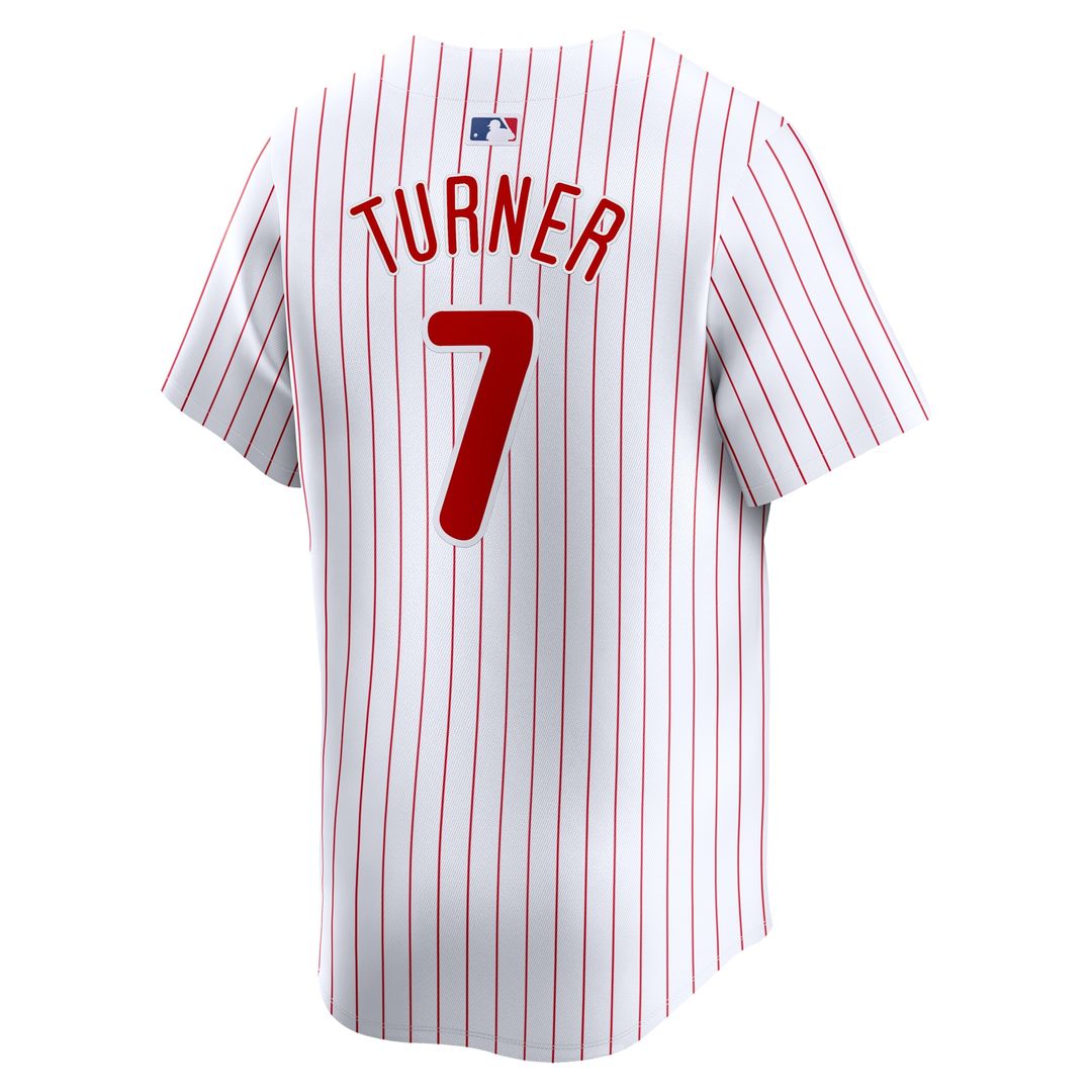 Philadelphia Phillies Trea Turner Nike Youth Home Limited Player Jersey - White MLB Team Jersey Baseball Fan Apparel