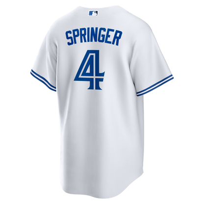 Toronto Blue Jays George Springer Nike Home Replica Jersey - White MLB Team Jersey Baseball Fan Apparel