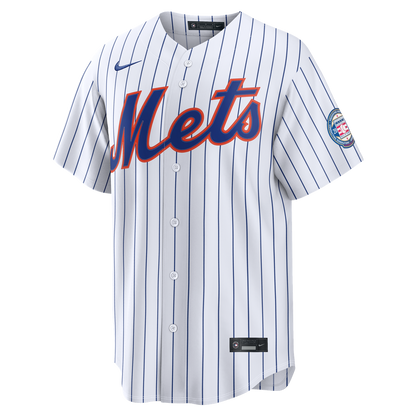 New York Mets Carlos Beltran Nike Home Replica 2026 Hall of Fame Patch Jersey - White MLB Team Jersey Baseball Fan Apparel